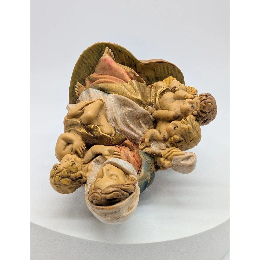 Italy Fontanini ? Figure Mother Child Cherubs Mary Figurine 5.5